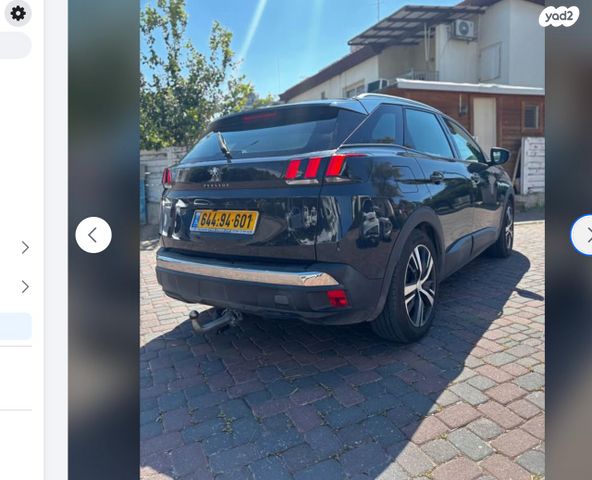 מודעת רכב פיג'ו 3008