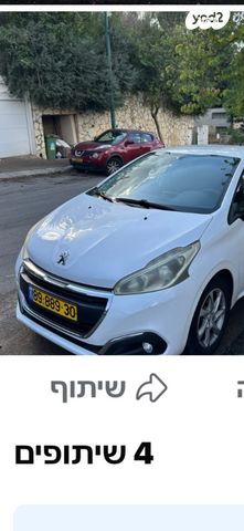מודעת רכב פיג'ו 208
