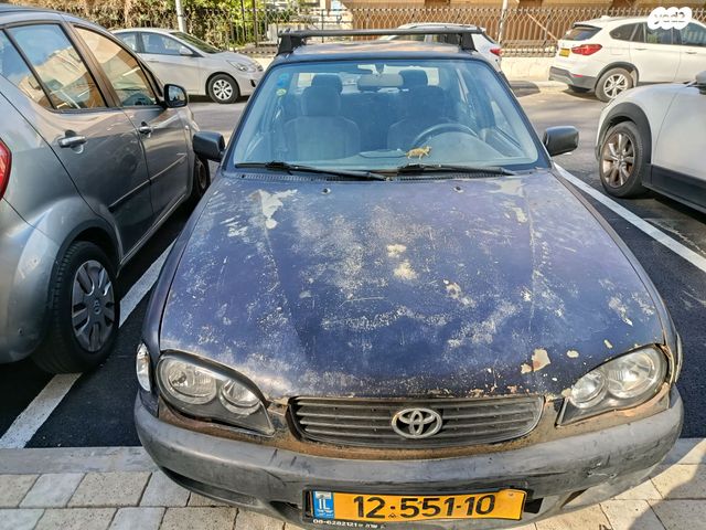 מודעת רכב טויוטה קורולה