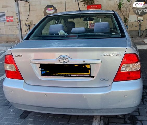 מודעת רכב טויוטה קורולה