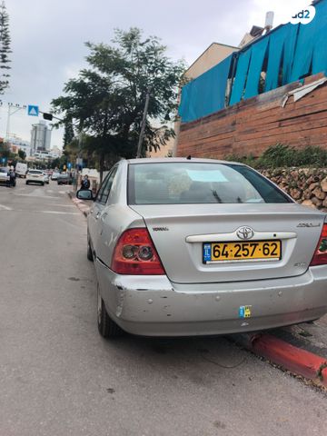 מודעת רכב טויוטה קורולה