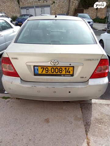 מודעת רכב טויוטה קורולה