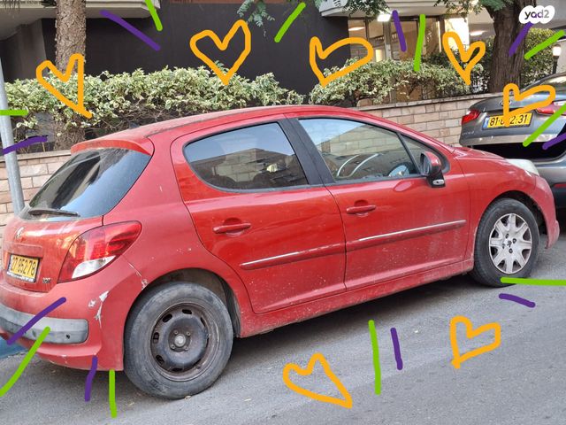מודעת רכב פיג'ו 207