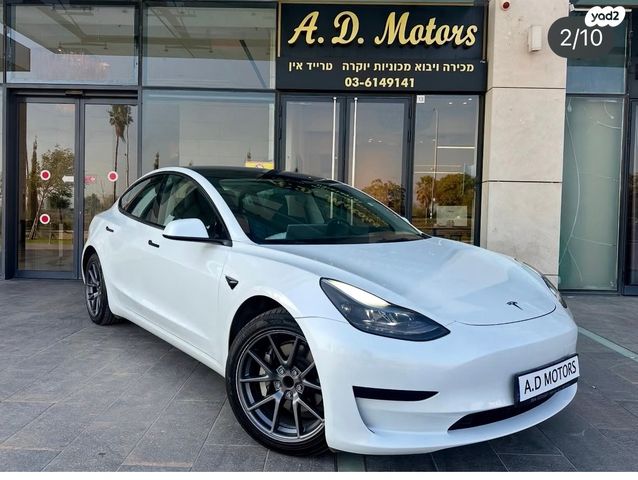 מודעת רכב טסלה מודל 3