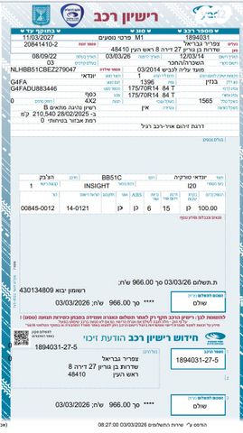 מודעת רכב יונדאי i20