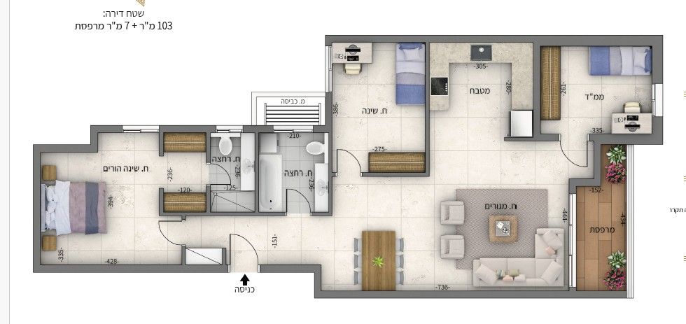 דירה, דרום מערב ותיק, בת ים