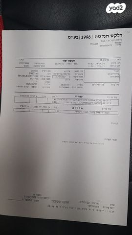 מודעת רכב טויוטה אוריס