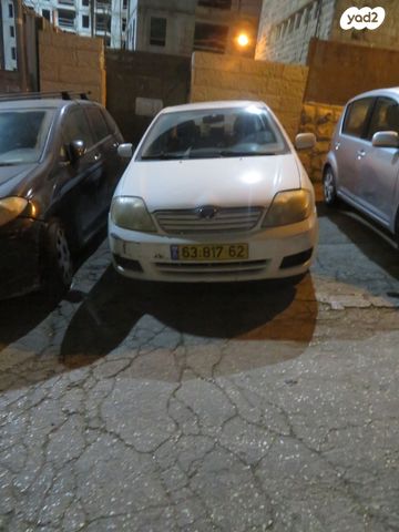 מודעת רכב טויוטה קורולה