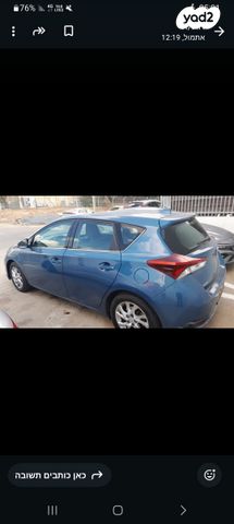 מודעת רכב טויוטה אוריס