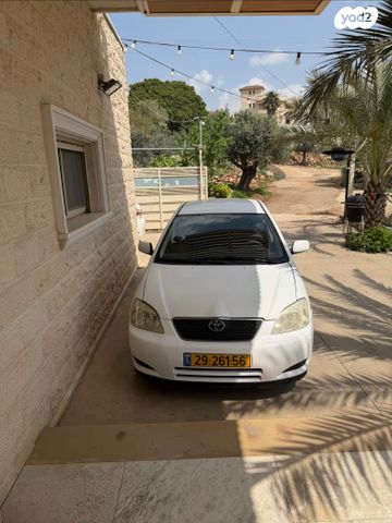 מודעת רכב טויוטה קורולה