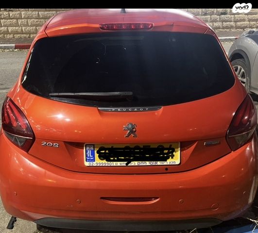 מודעת רכב פיג'ו 208