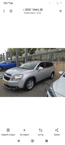 מודעת רכב שברולט אורלנדו