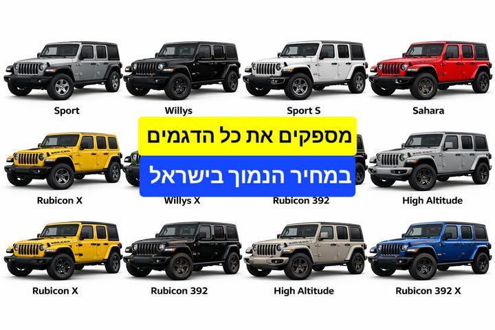 מודעת רכב ג'יפ רנגלר