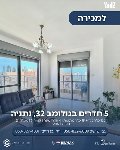 דירה, צפון מזרח מרכז העיר, נתניה