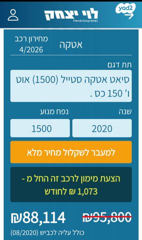 מודעת רכב סיאט אטקה