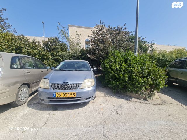 מודעת רכב טויוטה קורולה