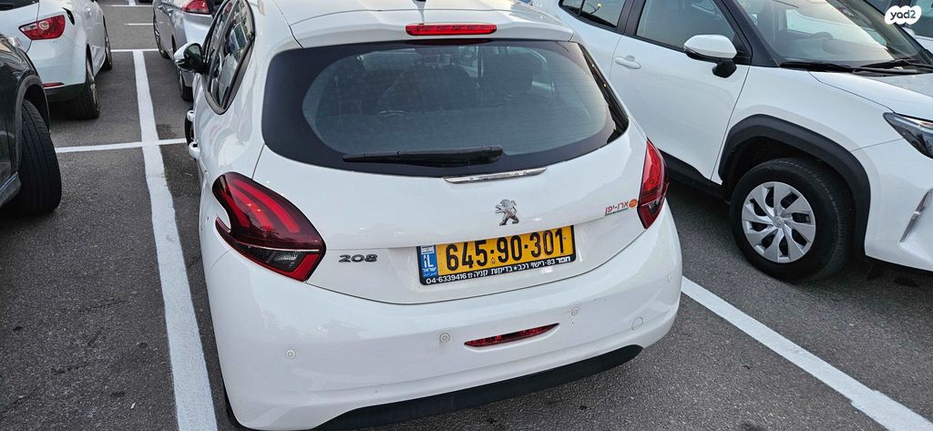 מודעת רכב פיג'ו 208