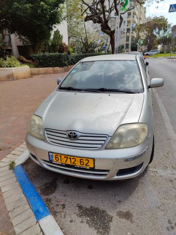 מודעת רכב טויוטה קורולה