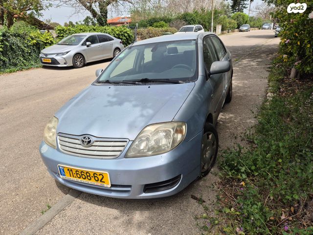 מודעת רכב טויוטה קורולה