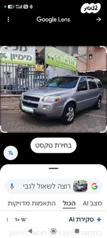 מודעת רכב שברולט אפלנדר