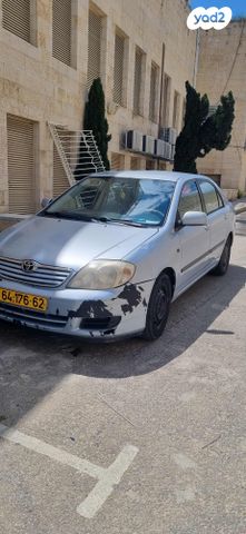 מודעת רכב טויוטה קורולה