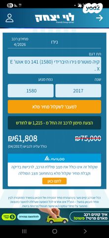 מודעת רכב קיה נירו