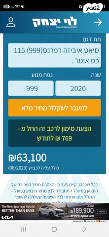 מודעת רכב סיאט איביזה