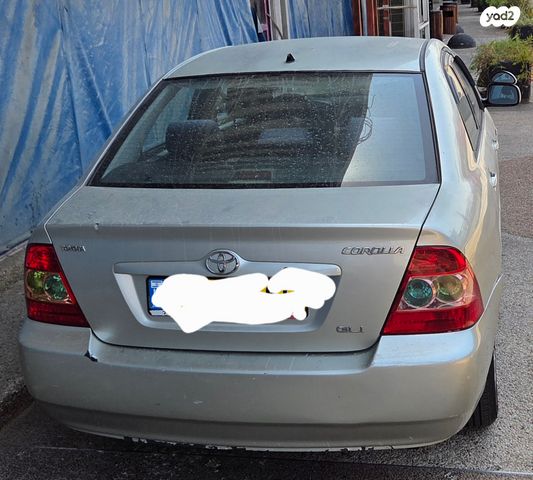 מודעת רכב טויוטה קורולה