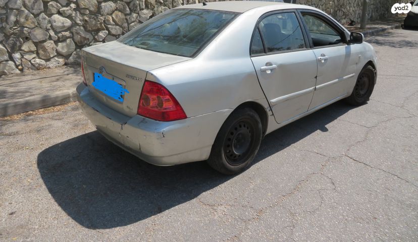 מודעת רכב טויוטה קורולה