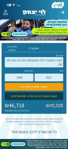 מודעת רכב סקודה אוקטביה 