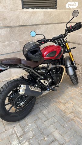 מודעת רכב טריומף Scrambler 400 X