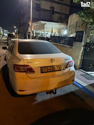 מודעת רכב טויוטה קורולה