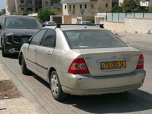 מודעת רכב טויוטה קורולה