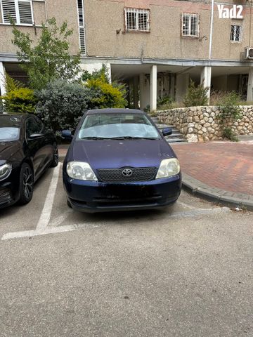 מודעת רכב טויוטה קורולה