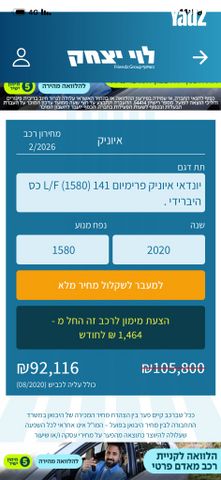 מודעת רכב יונדאי איוניק