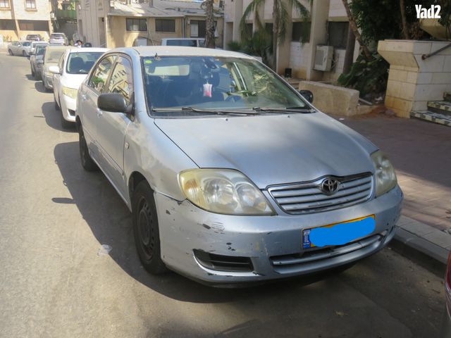 מודעת רכב טויוטה קורולה