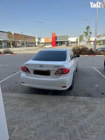 מודעת רכב טויוטה קורולה
