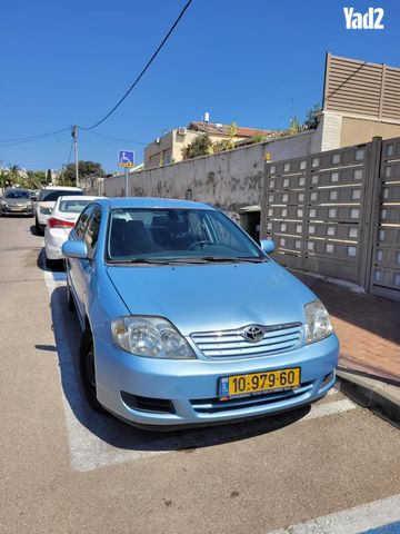 מודעת רכב טויוטה קורולה