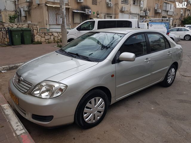 מודעת רכב טויוטה קורולה