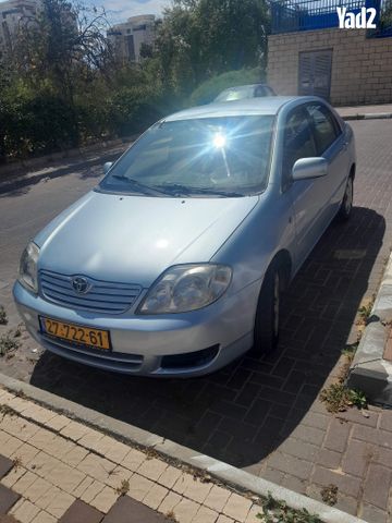 מודעת רכב טויוטה קורולה