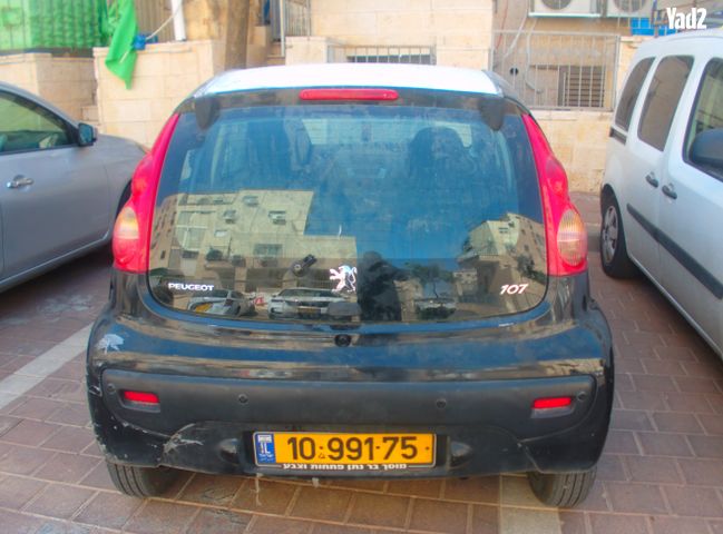 מודעת רכב פיג'ו 107