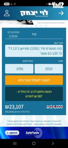 מודעת רכב קיה סיד