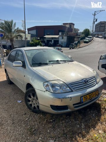 מודעת רכב טויוטה קורולה