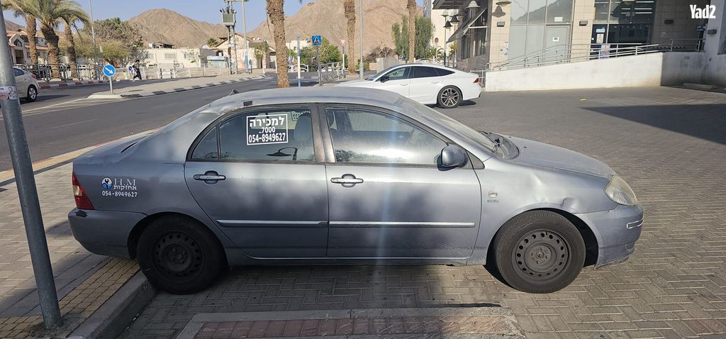 מודעת רכב טויוטה קורולה