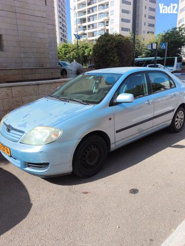 מודעת רכב טויוטה קורולה