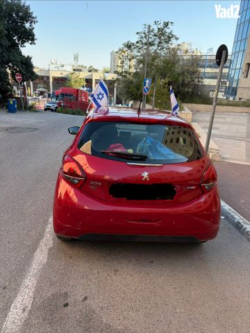מודעת רכב פיג'ו 208