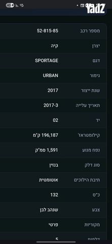 מודעת רכב קיה ספורטז'