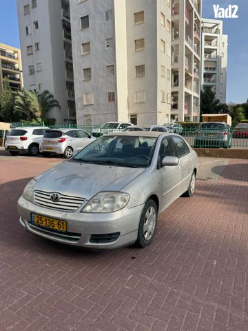 מודעת רכב טויוטה קורולה