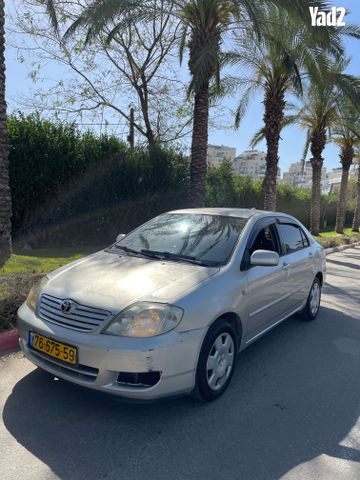 מודעת רכב טויוטה קורולה