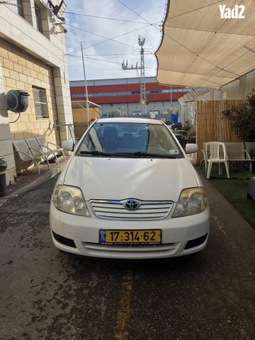מודעת רכב טויוטה קורולה